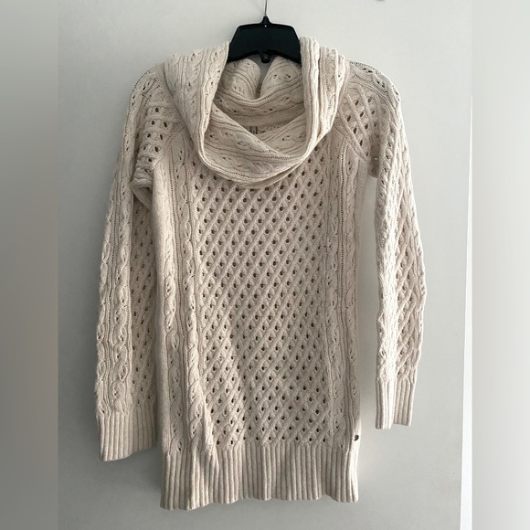 Guess knit cowl neck sweater in cream - Picture 1 of 3